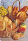 Bodegon pan y flores