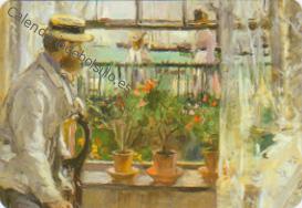 Berthe Morisot - Eugene Manet en la isla de Wight